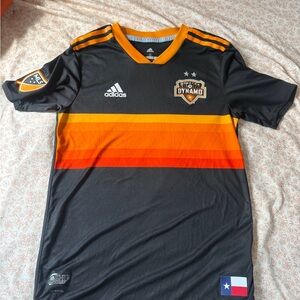 Adidas Black and Orange Jersey